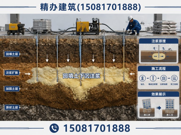 邱县回填土下沉注浆展示图